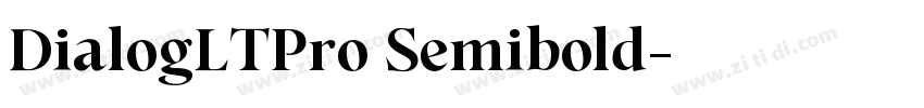 DialogLTPro Semibold字体转换